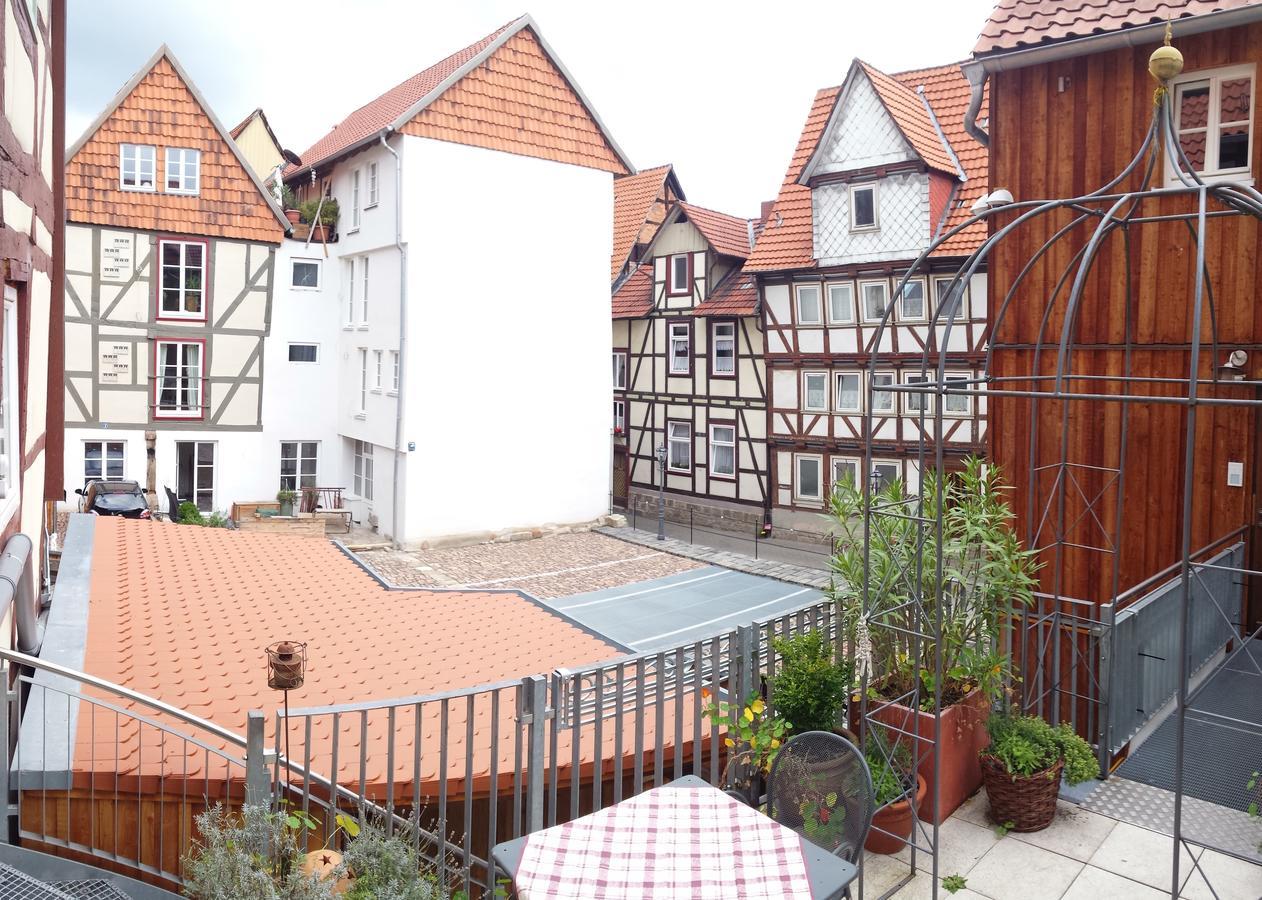 Fachwerk-Hotel Eisenbart Munden  Bagian luar foto