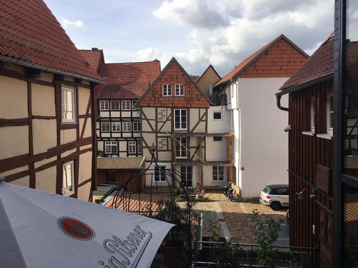 Fachwerk-Hotel Eisenbart Munden  Bagian luar foto